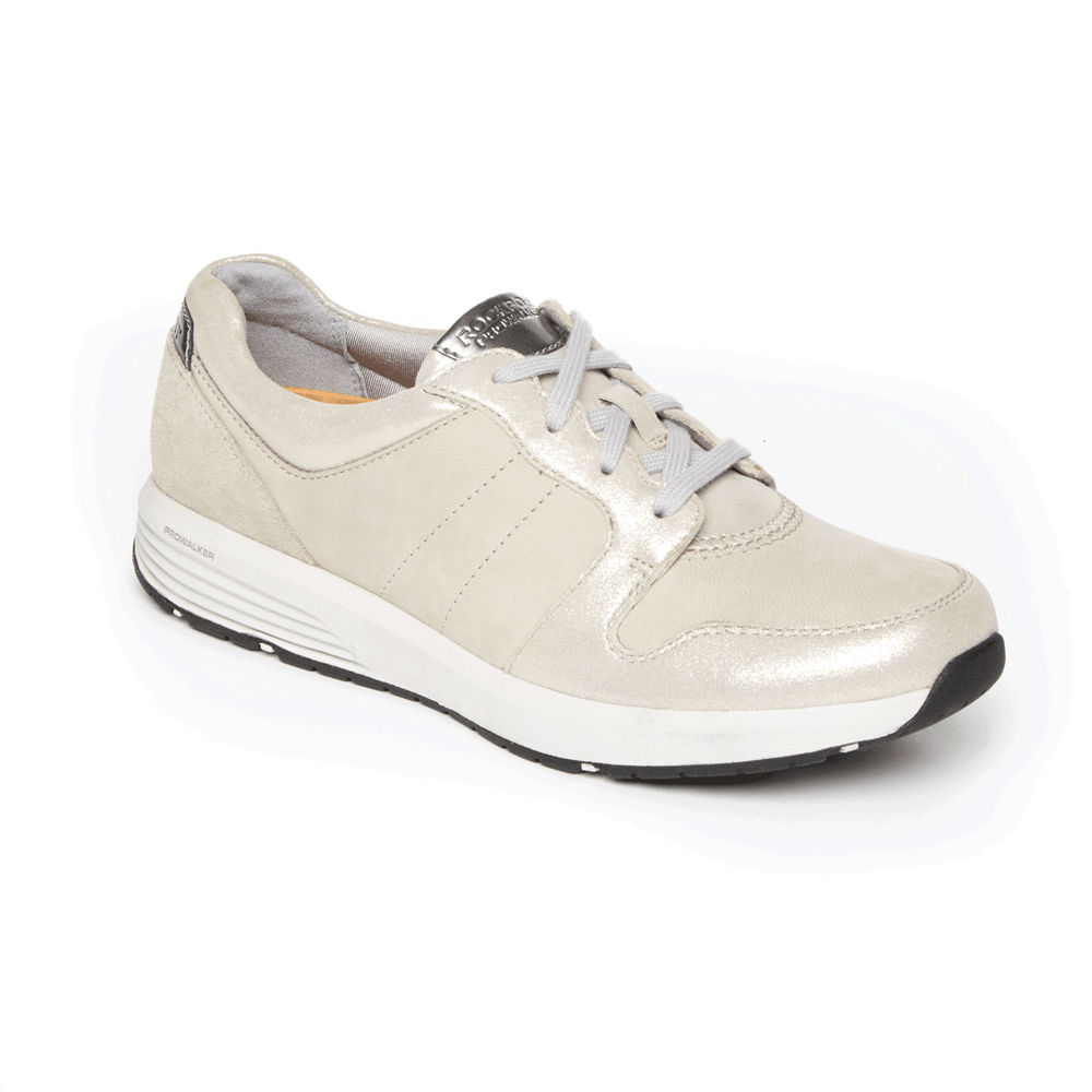 Rockport Joggesko Dame Beige - Trustride Derby Trainer - INJC69015